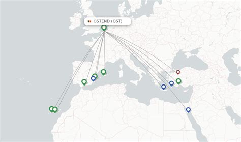 Direct Non Stop Flights From Ostend Oostende Ost Flightsfrom