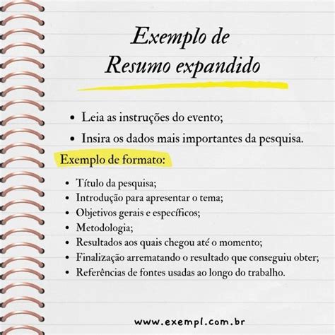 Exemplos De Resumo Expandido