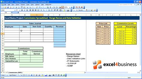 Spreadsheet Validation Template — Db