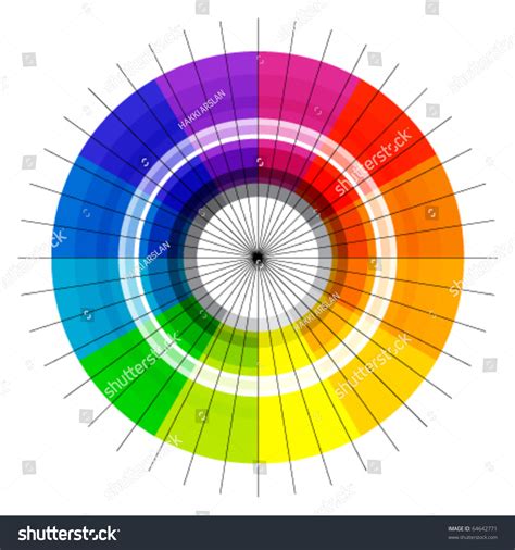 360 Degree Colorful Rainbow Spectrum Stock Vector Illustration 64642771 ...