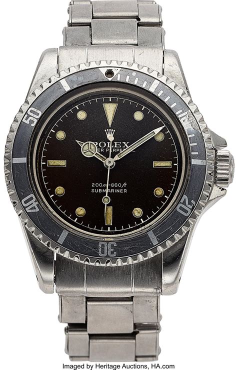 Bid Now Rolex Oyster Perpetual Submariner Tropical Dial Pointed