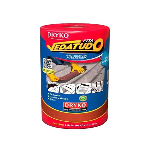 Fita Asf Ltica Auto Adesiva Cor Telha Aluminizada Cm X M Dryko