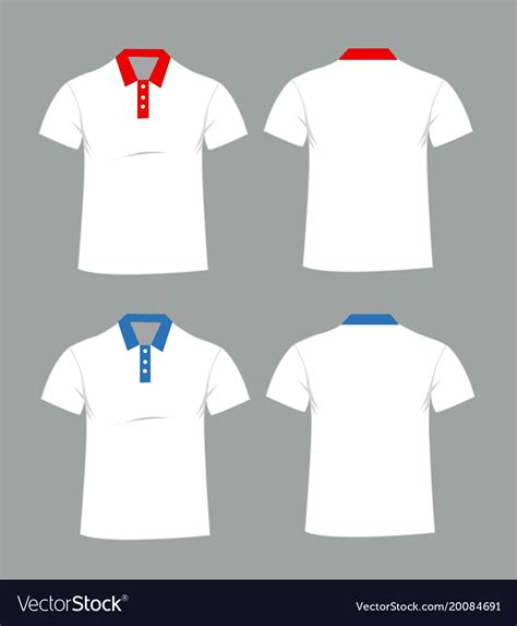 Blank t-shirt template front and back Royalty Free Vector