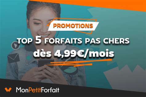 Notre vaste sélection de forfaits pas chers de 10 à 130 Go dès 4 99