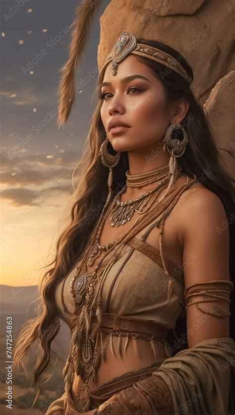 Timeless Beauty And Strength Of A Native American Woman Beautiful