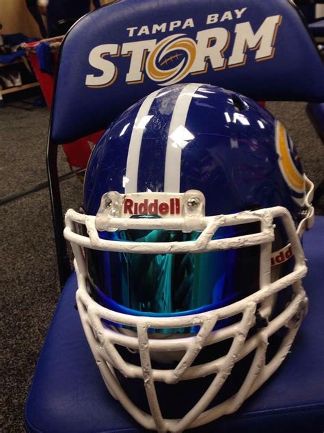 Afl Tampa Bay Storm Of The Arena Football League Riddell Speed Helmet