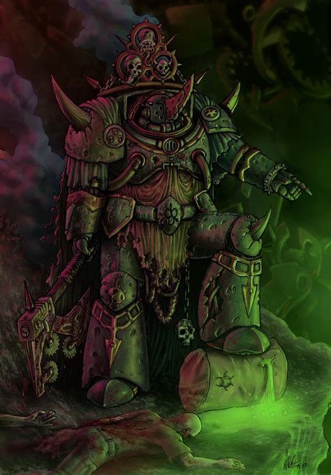 Lord of Contagion - Art by Alex Eeles - 40K Gallery