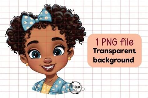 African American Black Girl Clipart Png Graphic By Orion Art · Creative