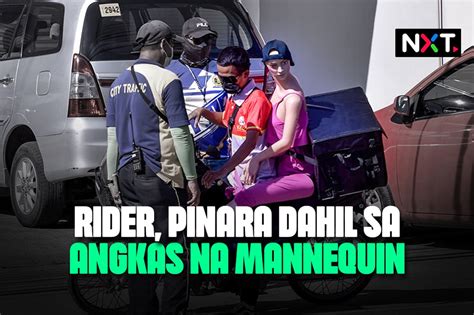 Rider Pinara Dahil Sa Angkas Na Mannequin ABS CBN News