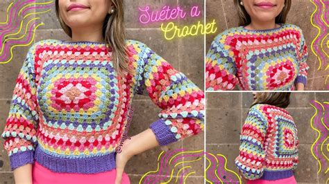 Su Ter A Crochet Con Grannys Tutorial Zurda Youtube