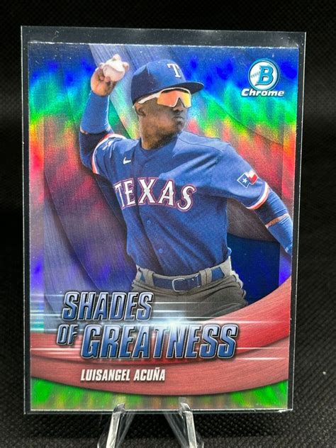 2022 Bowman Chrome Shades Of Greatness Luisangel Acuna SG 20 Texas