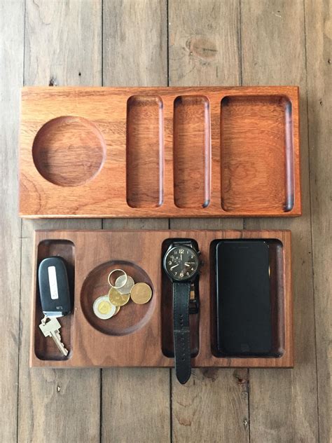 A Wooden Tray With Various Items In It