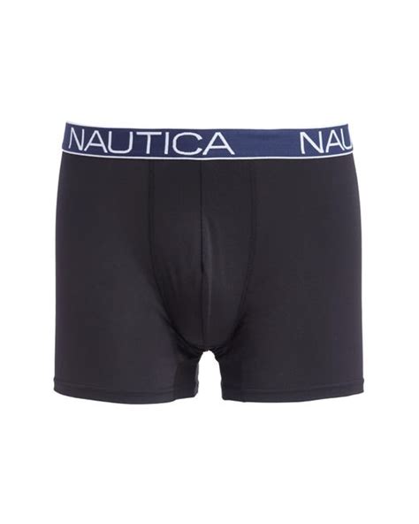 Nautica 4 Pack Micro Boxer Briefs In Blue For Men Lyst