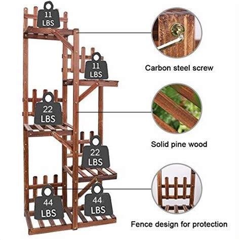 Wisfor Estante De Madera Para Plantas De 5 Niveles Para In Cuotas