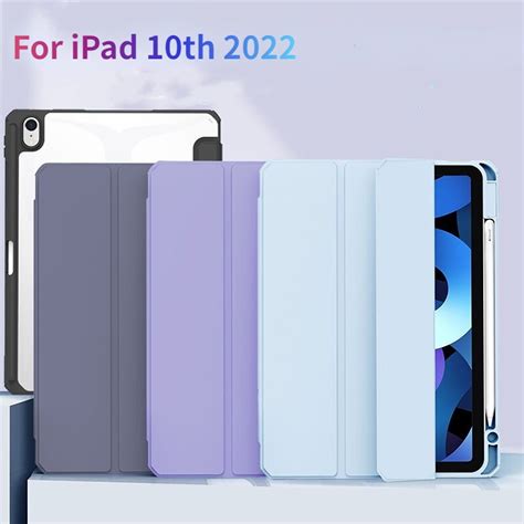 Capa Para Ipad 10 2022 10a 10 9 Polegadas Suporte Caneta De