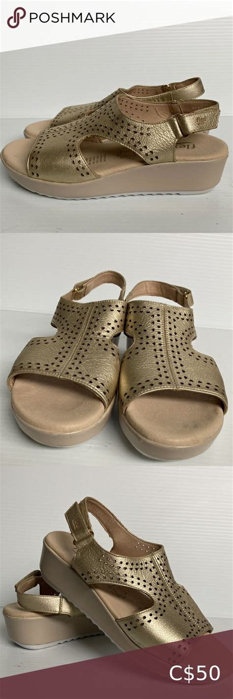 Flexi gold sandals Sandal Espadrille, Espadrilles, Gold Sandals, Flexi ...