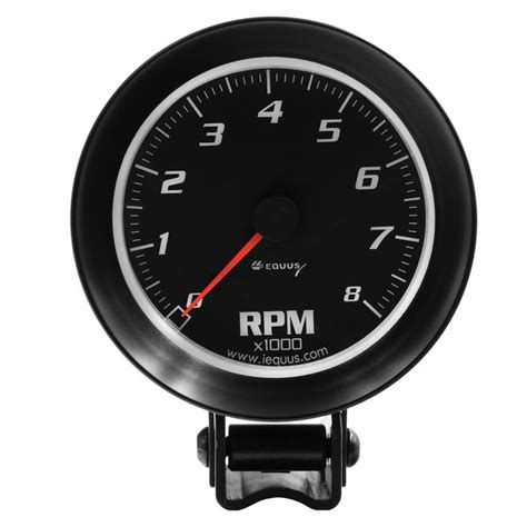 Equus 3 38in 0 8000 Rpm Black Electric Tachometer