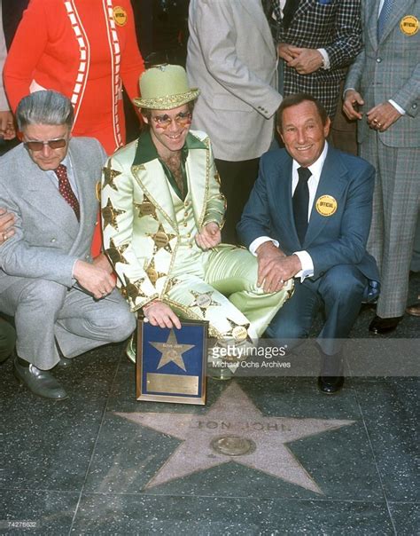 Pop Singer Elton John Receives A Star On The Hollywood Walk Of Fame