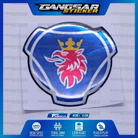 Jual Emblem Logo Scania Emblem Timbul Scania Sticker Scania Stiker Logo