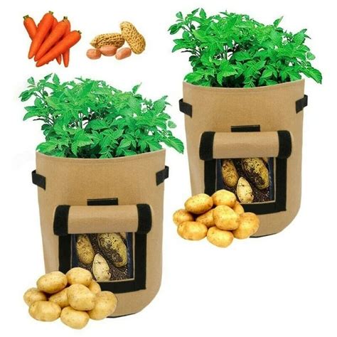 Sacs De Culture De Pommes De Terre 2 PCS 4 Gallons Sac De Culture