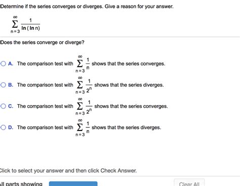 Solved Determine If The Series Converges Or Diverges Give A Chegg