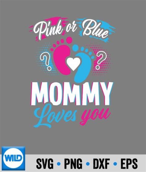 Keeper Of The Gender SVG Pink Or Blue Mommy Loves You Baby Gender