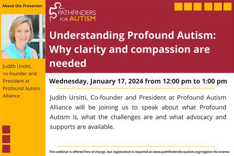 Understanding Profound Autism Webinar Pathfinders For Autism