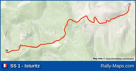 Ss Isturitz Stage Map Rallye Du Pays Basque Coupe