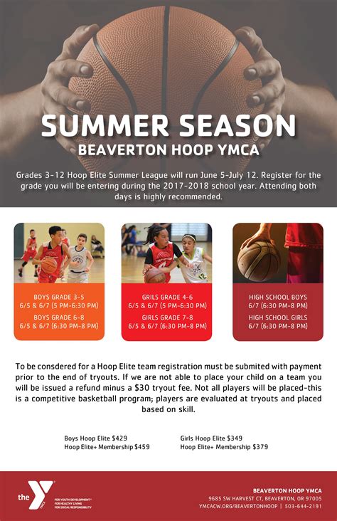 Concept Layout Design Ymca Basketball Poster For Tryouts Ymca Of