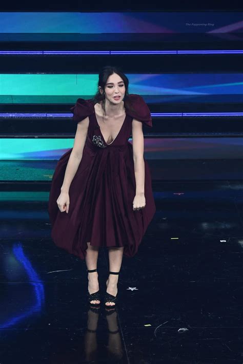 Matilda De Angelis Flaunts Her Cleavage At The 71st Sanremo Festival 21 Photos The Nude Scene