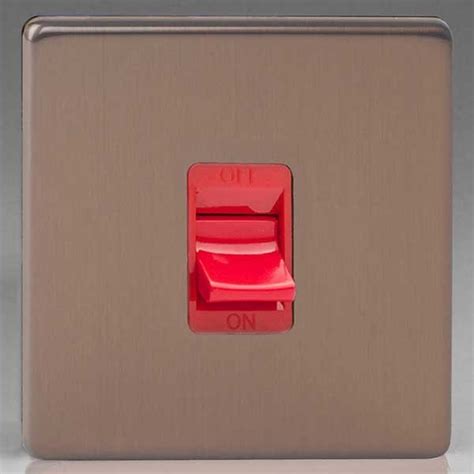 Varilight Screwless 1 Gang 45a Cooker Switch Xdy45ssbz Ukes