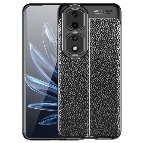 Coque Honor Pro Effet Cuir Litchi Double Line Ma Coque