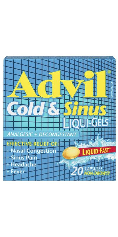 Buy Advil Cold & Sinus Liqui-Gels at Well.ca | Free Shipping $35+ in Canada