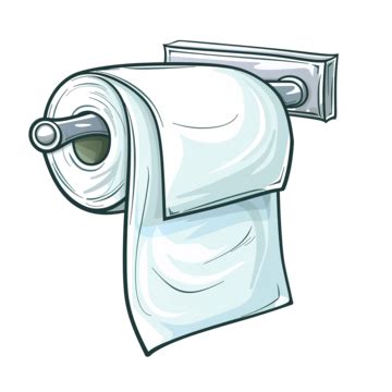 Roll Toilet Paper Holder Cartoon Roll Toilet Paper PNG Transparent