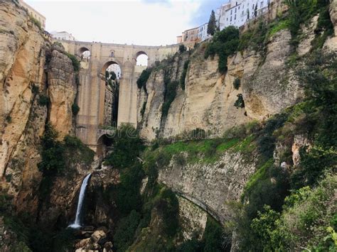 Famous bridge in Ronda stock photo. Image of tourist - 145373452