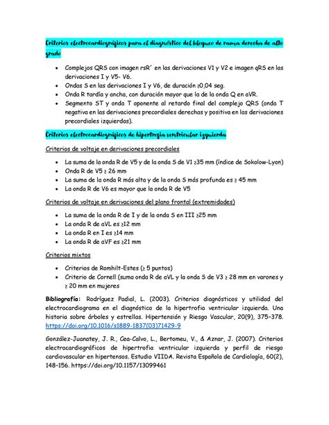 Criterios Electrocardiograficos Ondas S En Las Derivaciones I Y V6