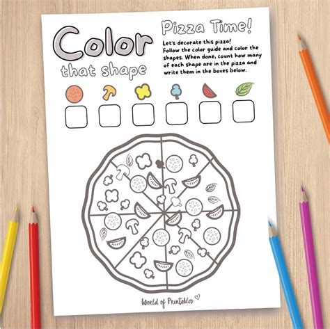 Free Printable I Spy Pizza Coloring Page Game - World of Printables