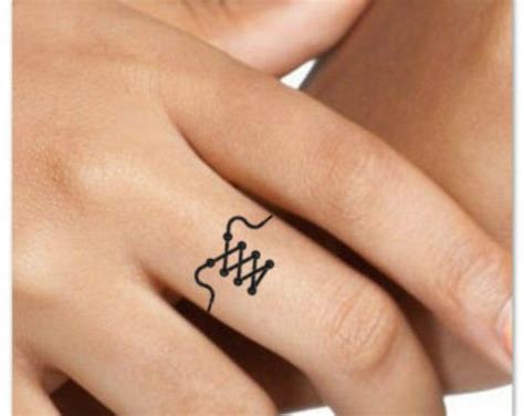 Temporary Tattoo Cat Finger Fake Tattoos Waterproof Thin Etsy