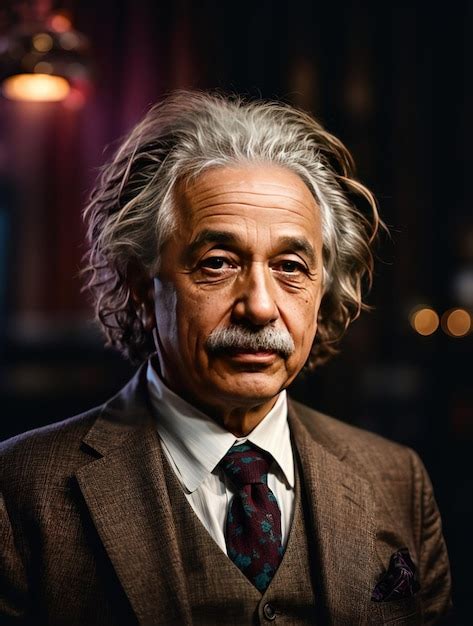 Premium AI Image | photo albert einstein portrait