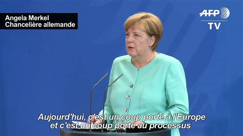 Brexit Merkel Met En Garde Contre Des Décisions Hâtives Vidéo