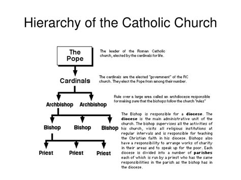 Hierarchy Of Catholic Church Chart