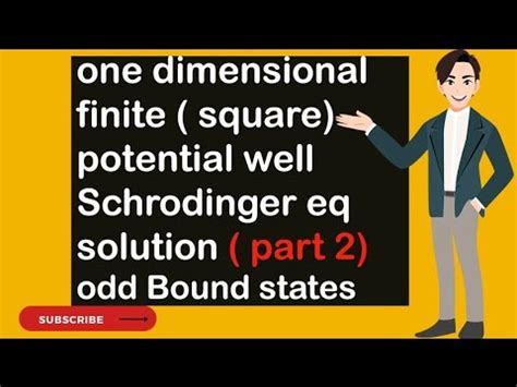 One Dimensional Finite Square Potential Well Schrodinger Eq Solution