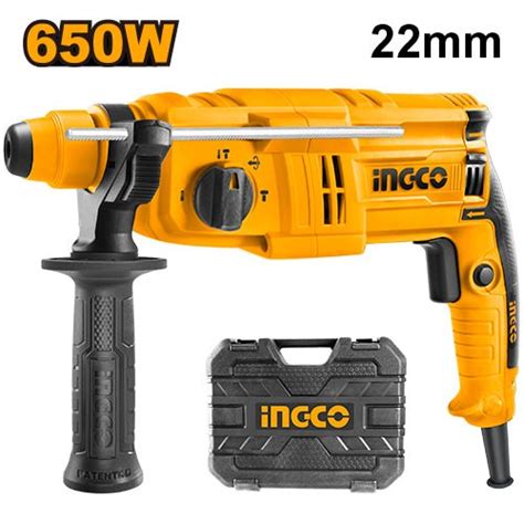 INGCO RGH6528 Rotary Hammer 650W Power SDS Plus Chuck System At Rs