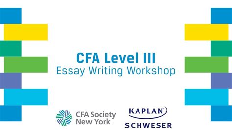 Cfa Level Iii Essay Writing Workshop Youtube