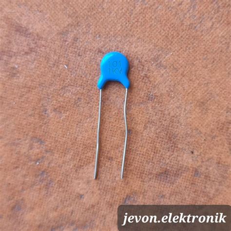 Jual Kapasitor Keramik Biru 100 Pf 101 1 KV Kilo Volt Ceramic Capacitor