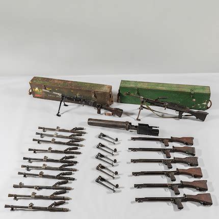 Bonhams Skinner : Group of Machine Gun Parts