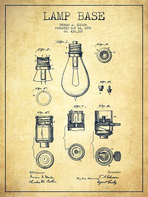 Thomas Edison Light Bulb Sketch