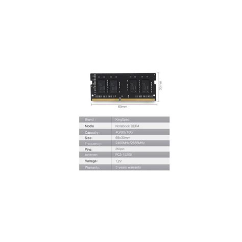 Memoria Ram Kingspec DDR4NB 8GB