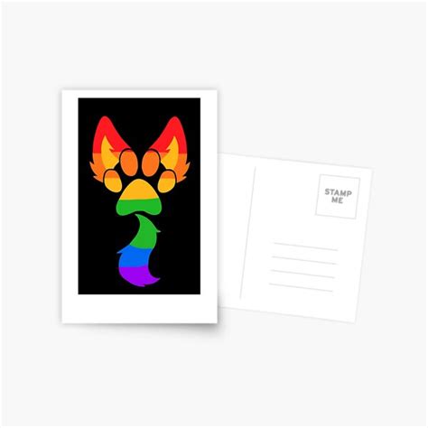 Gay Furry Pride Design Postcard For Sale By Deathlycutie16 Redbubble