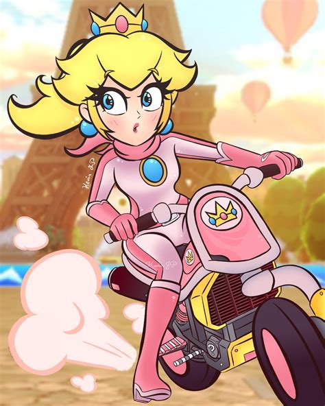 Drew Princess Peach Again In Her Biker Suit In Mario Kart 8 👑 🏍️ 🌸 🏁 Rcasualnintendo